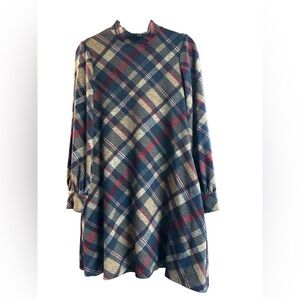 Jessica Howard Navy and Burgundy Dress